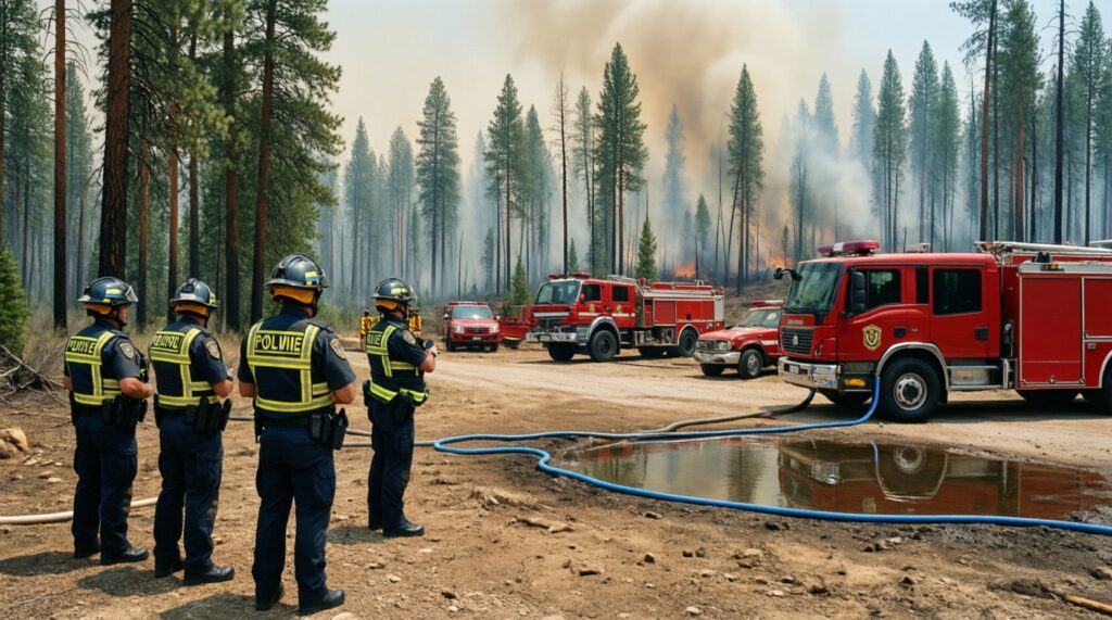 Погода и сезонные риски: паводок, пожароопасность, жара/мороз - прогноз и готовность служб - иллюстрация